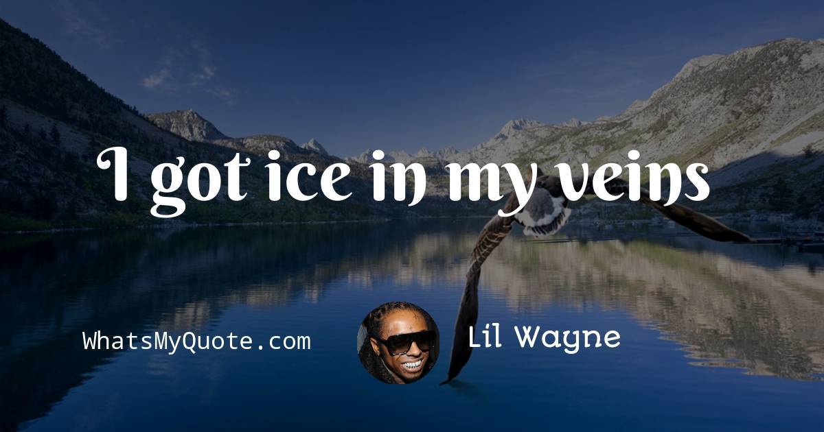 Lil Wayne I Got Ice In My Veins